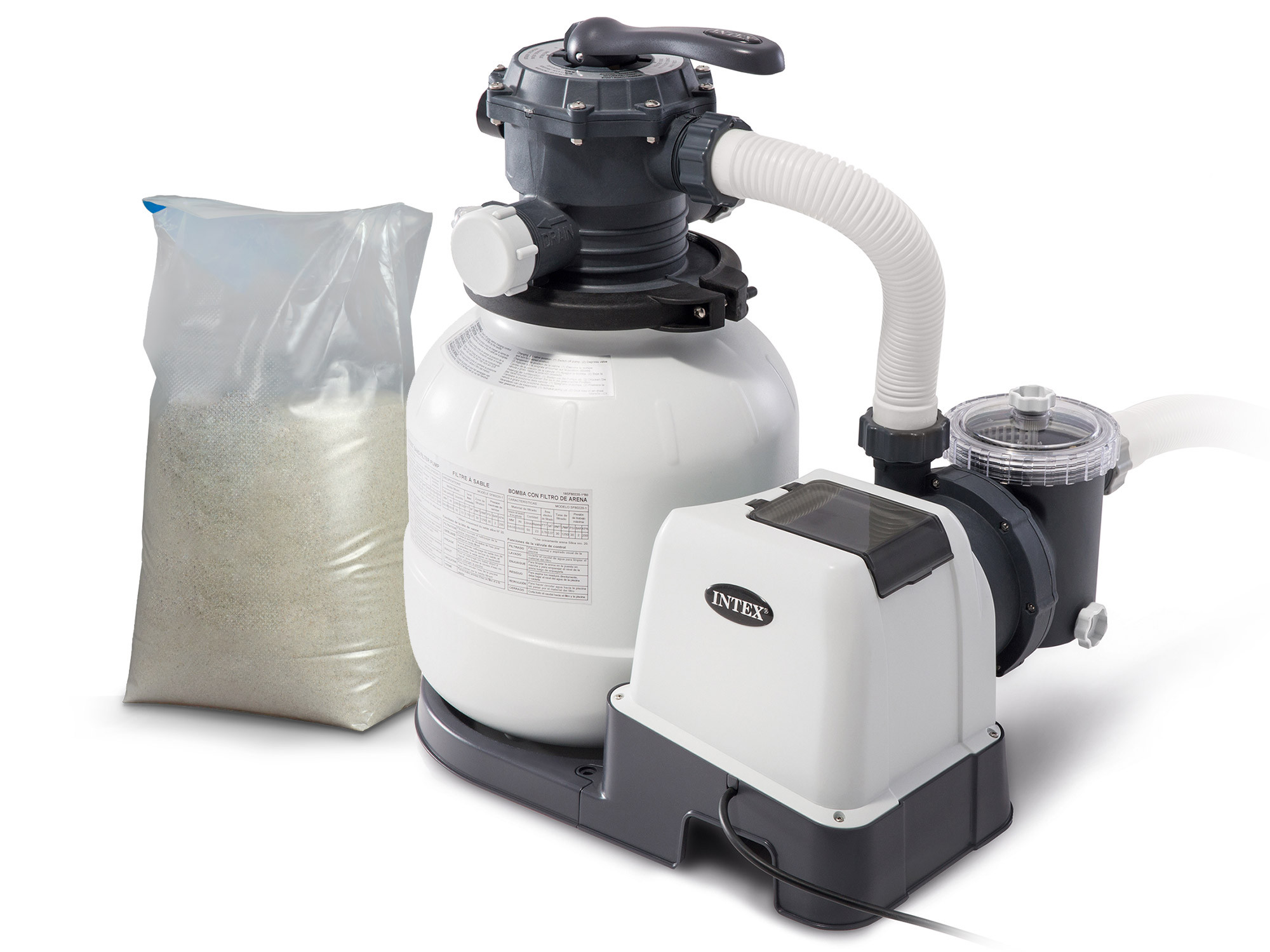 Pompa filtrująca piaskowa Intex 7900 l/h   piasek 25kg