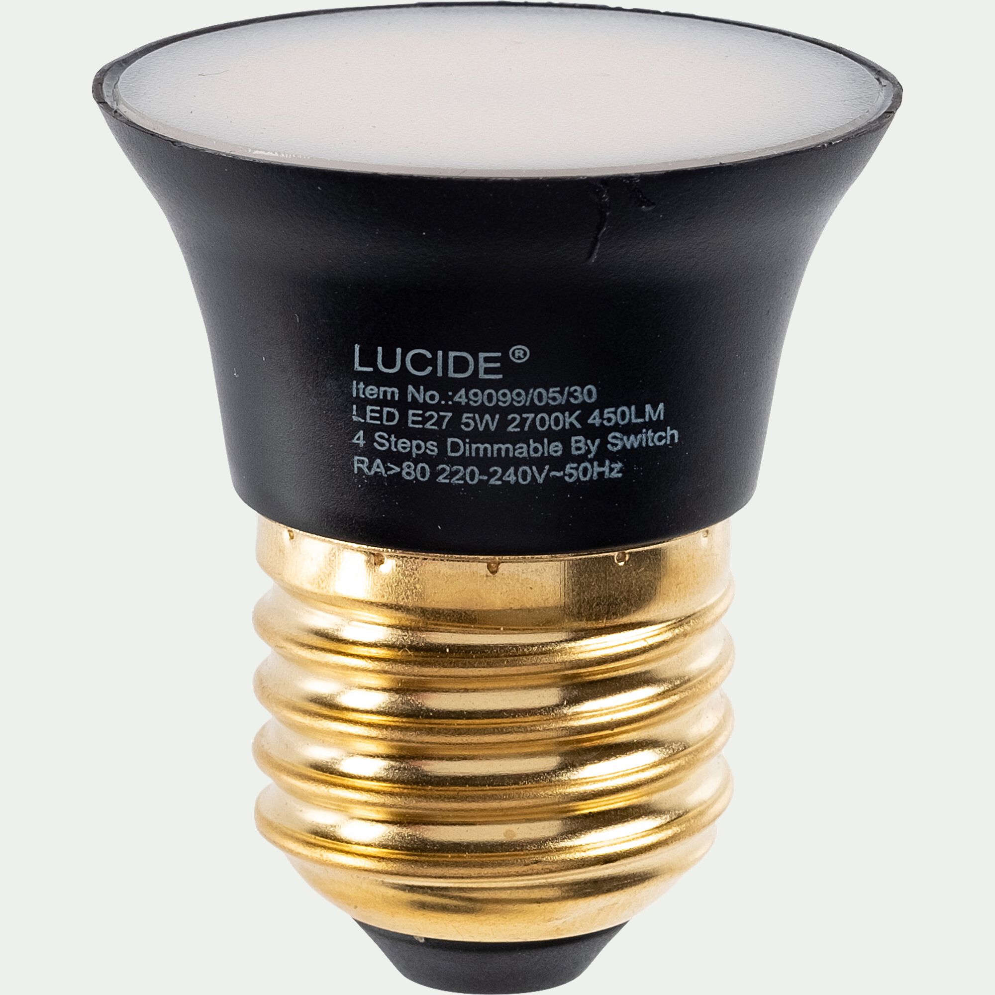 G45 - Ampoule LED chaude 5W - noir D4,30cm