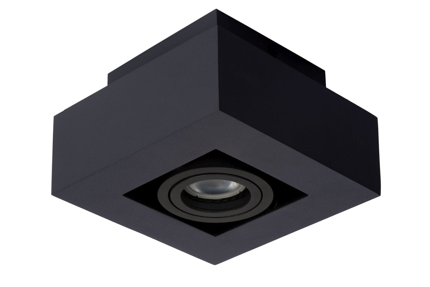 Spot XIRAX czarny 1xGU10x5W wym:8,8x14x14cm IP20 Lucide