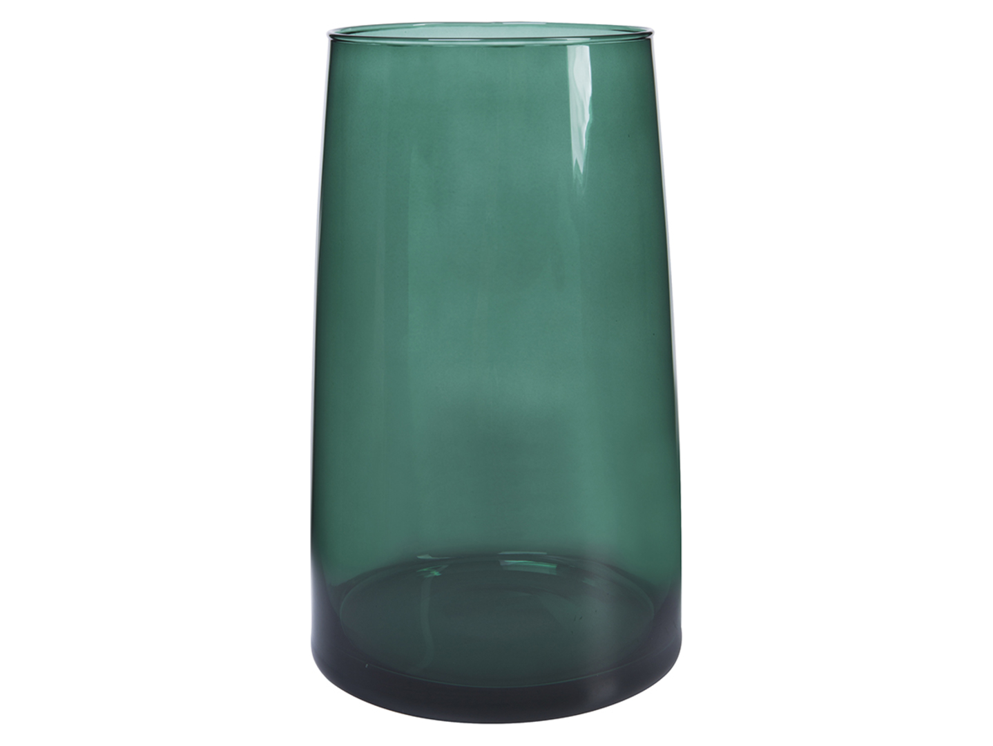 Wazon szklany 26 cm zielony