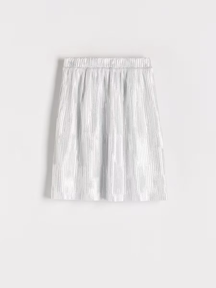 Shiny Fabric Skirt