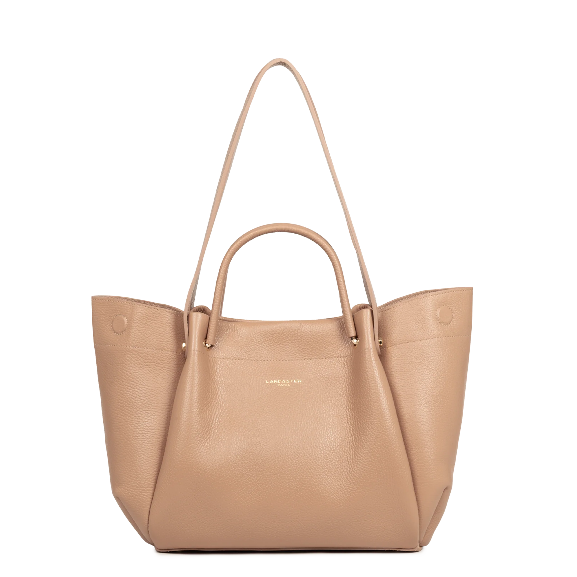 Très grand sac cabas épaule - Foulonné Double LOUISA