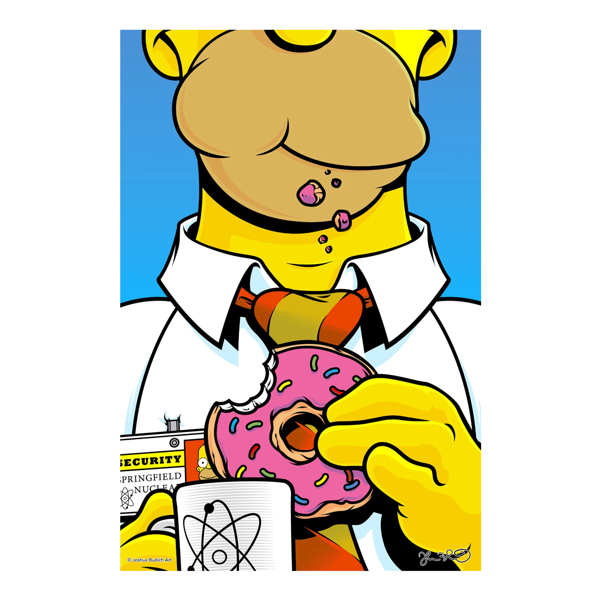 Blue Shaker Affiche HOMER 30 x 40 cm