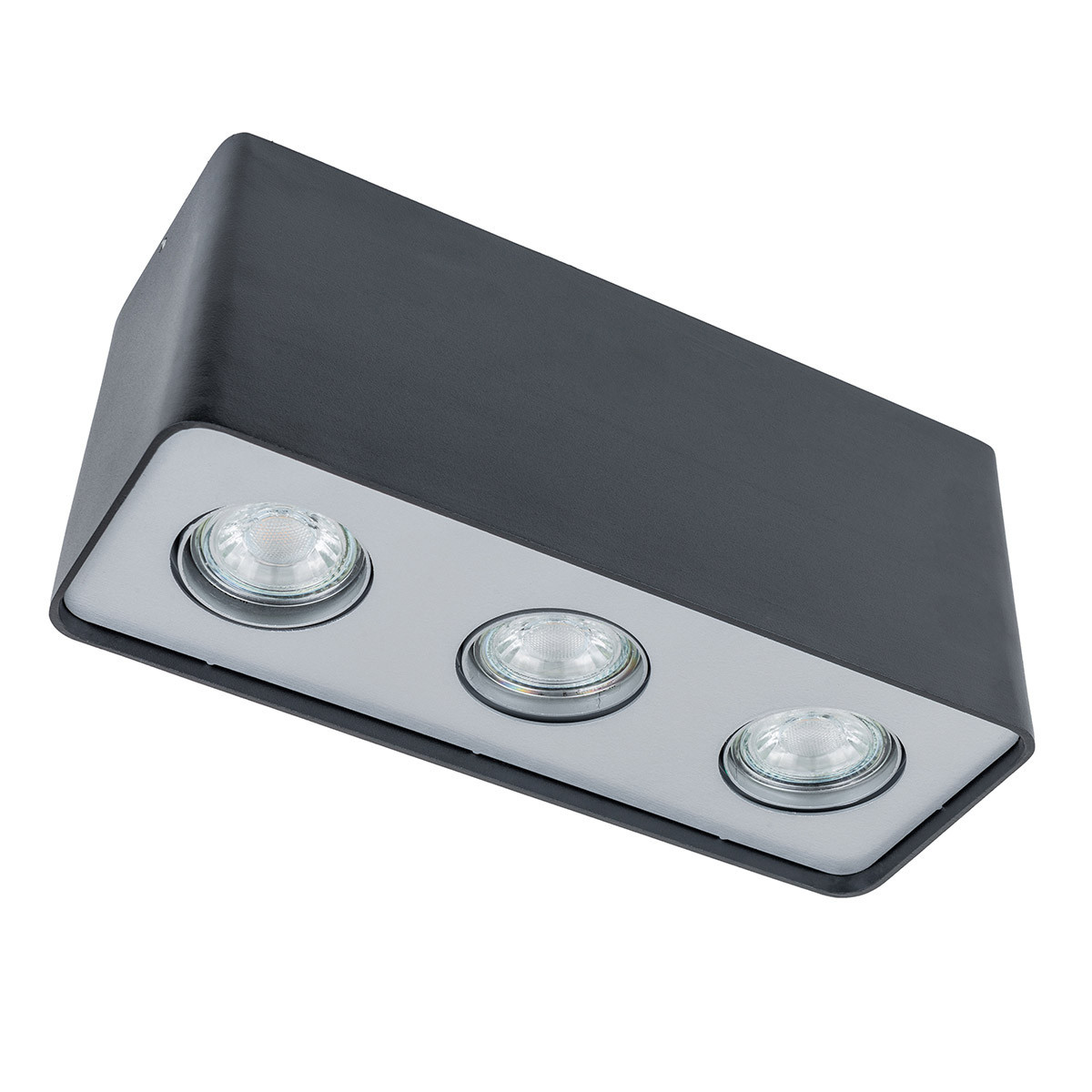 Lampa sufitowa czarna HARRIS3xGU10x50W wym: 12x28x10 cm Italux