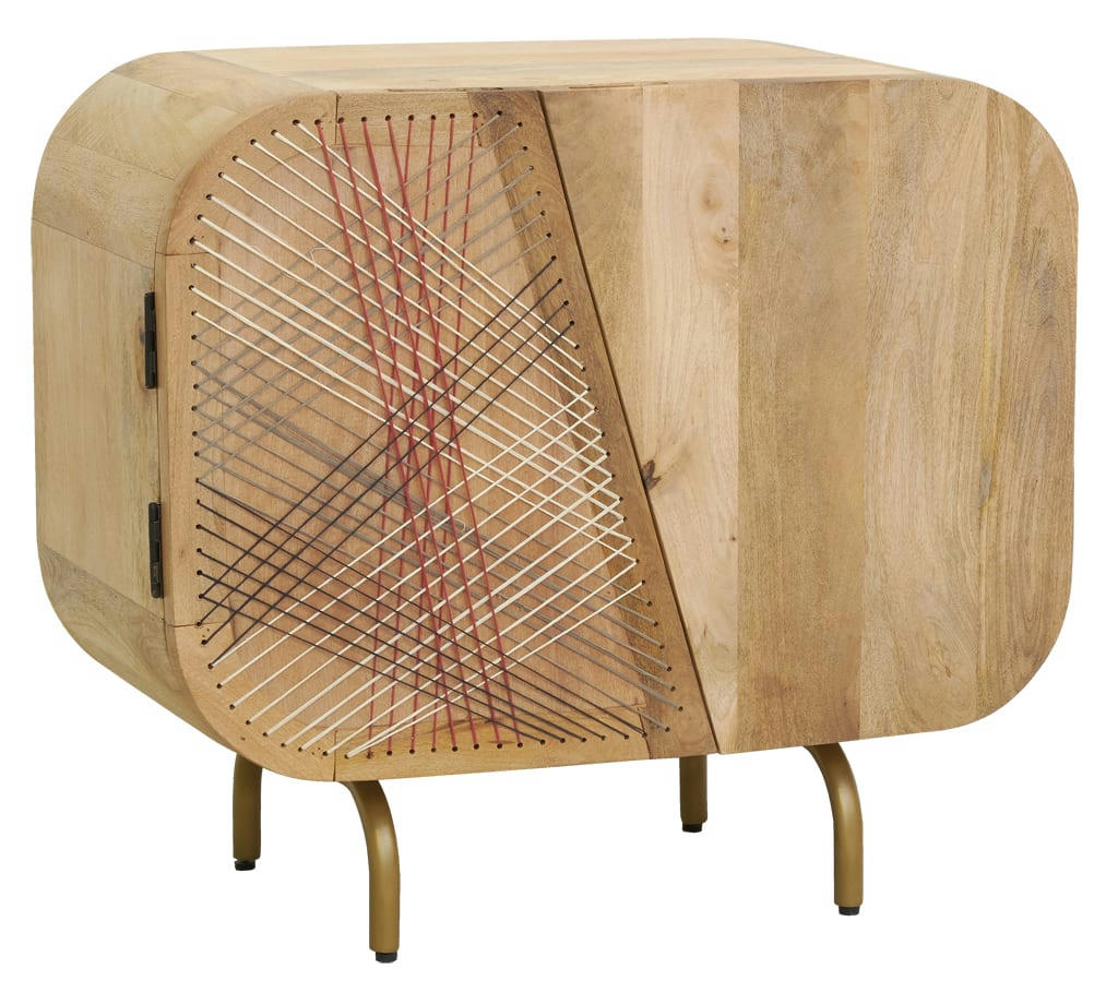 - Buffet en manguier string art 2 portes