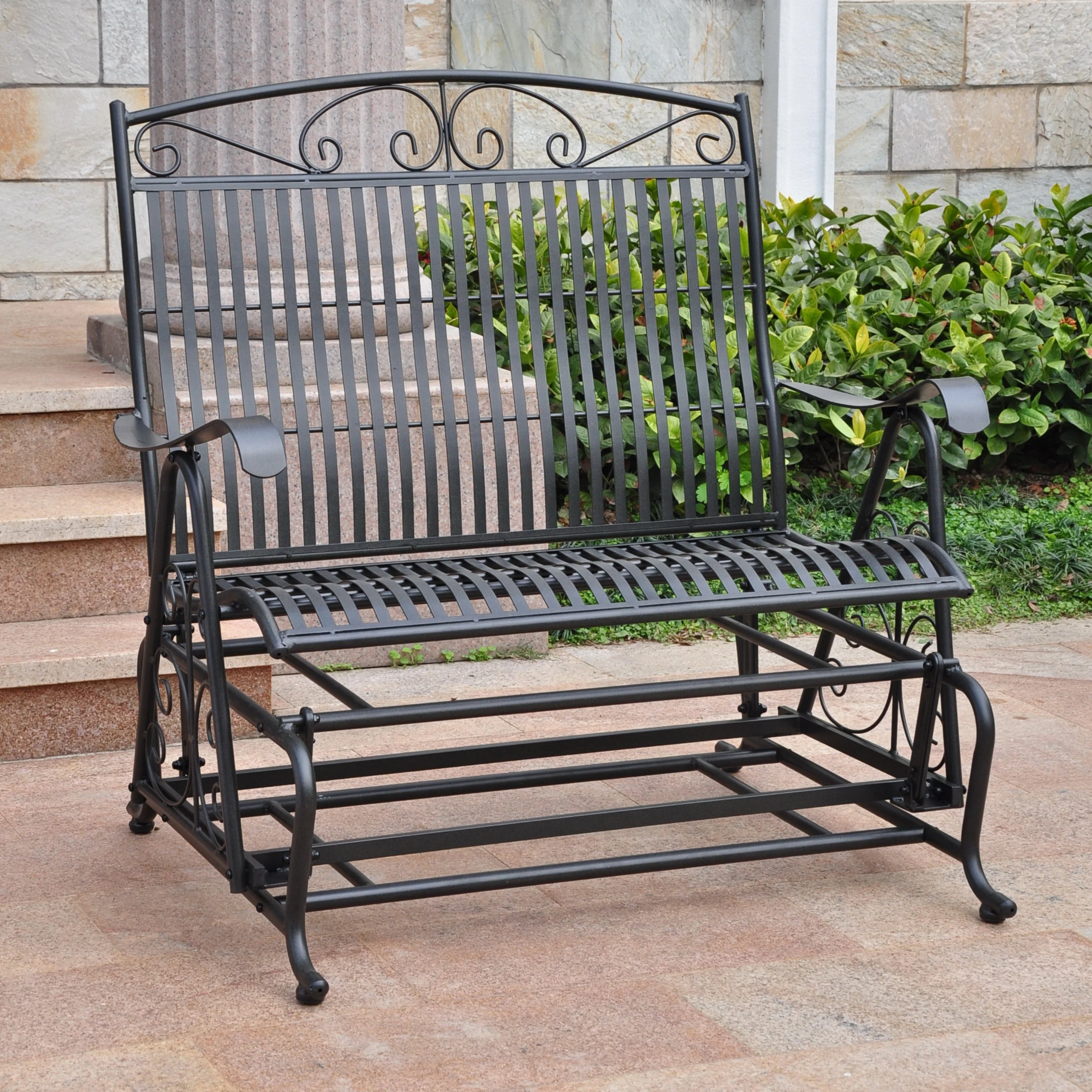 Mandalay Iron Double Glider Bench
