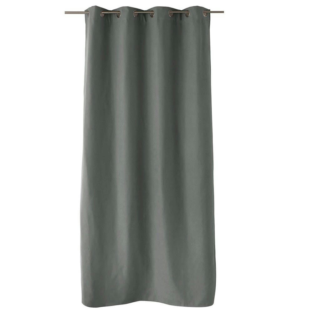 NORDICA - Rideau thermique doublé polyester gris 240x135cm