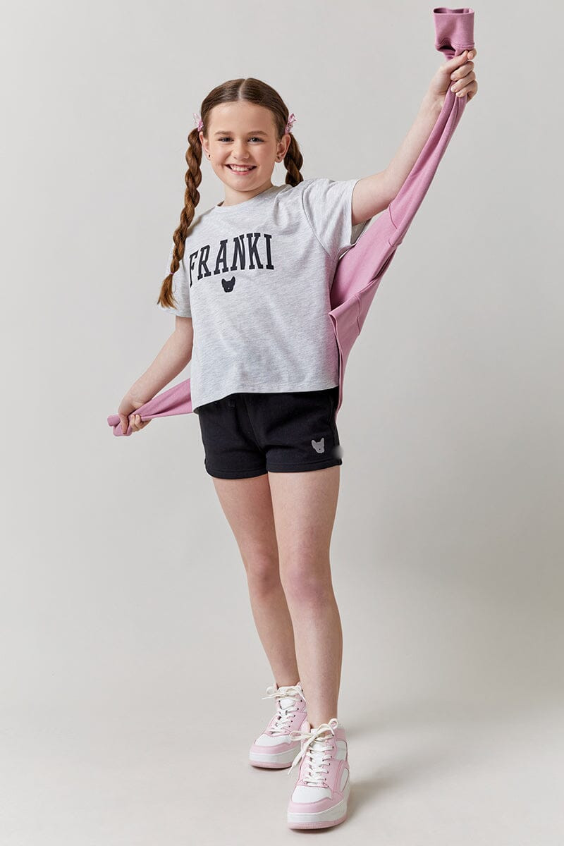 Hello Franki Short Sleeve Logo Tee for girls