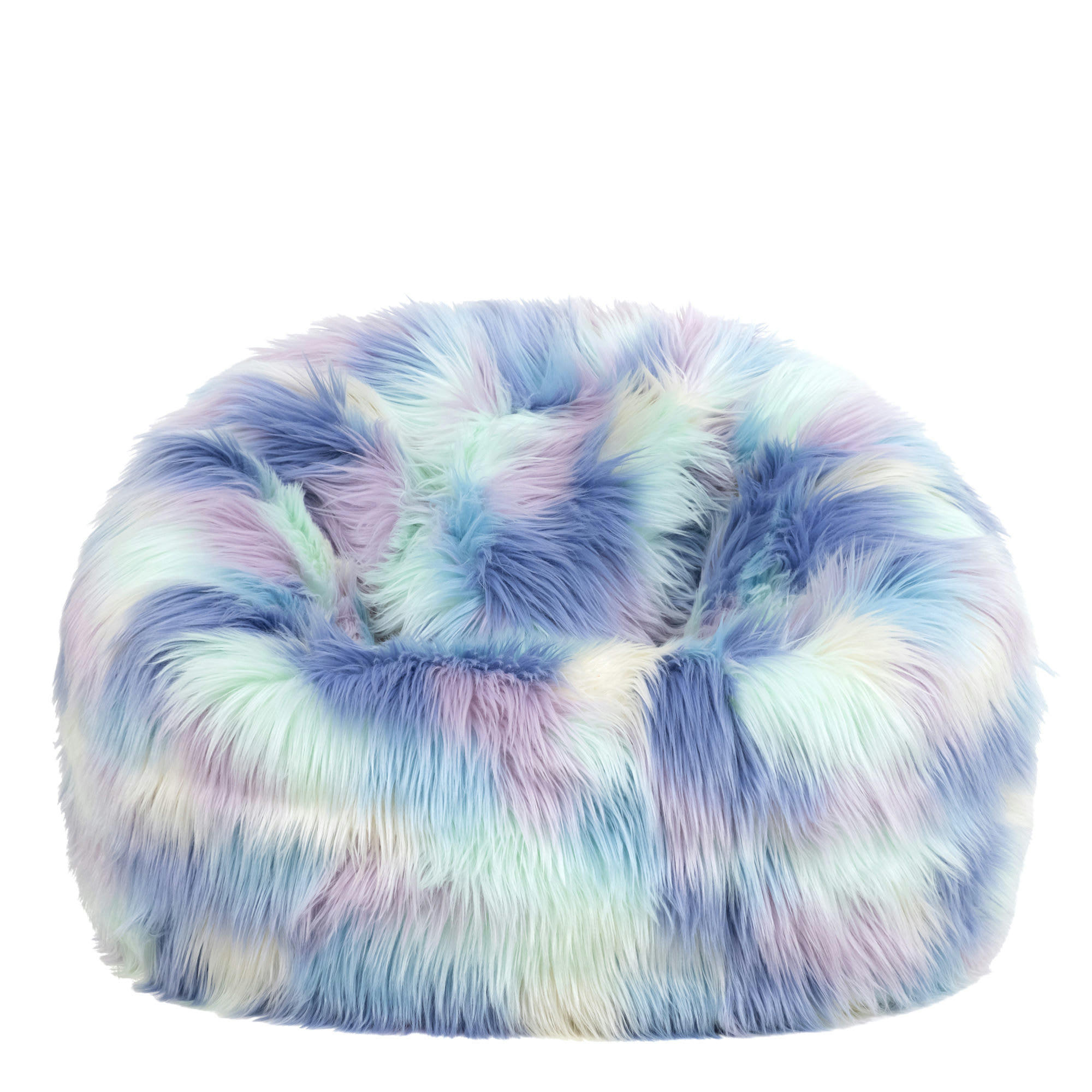 - Pouf enfant fausse fourrure licorne