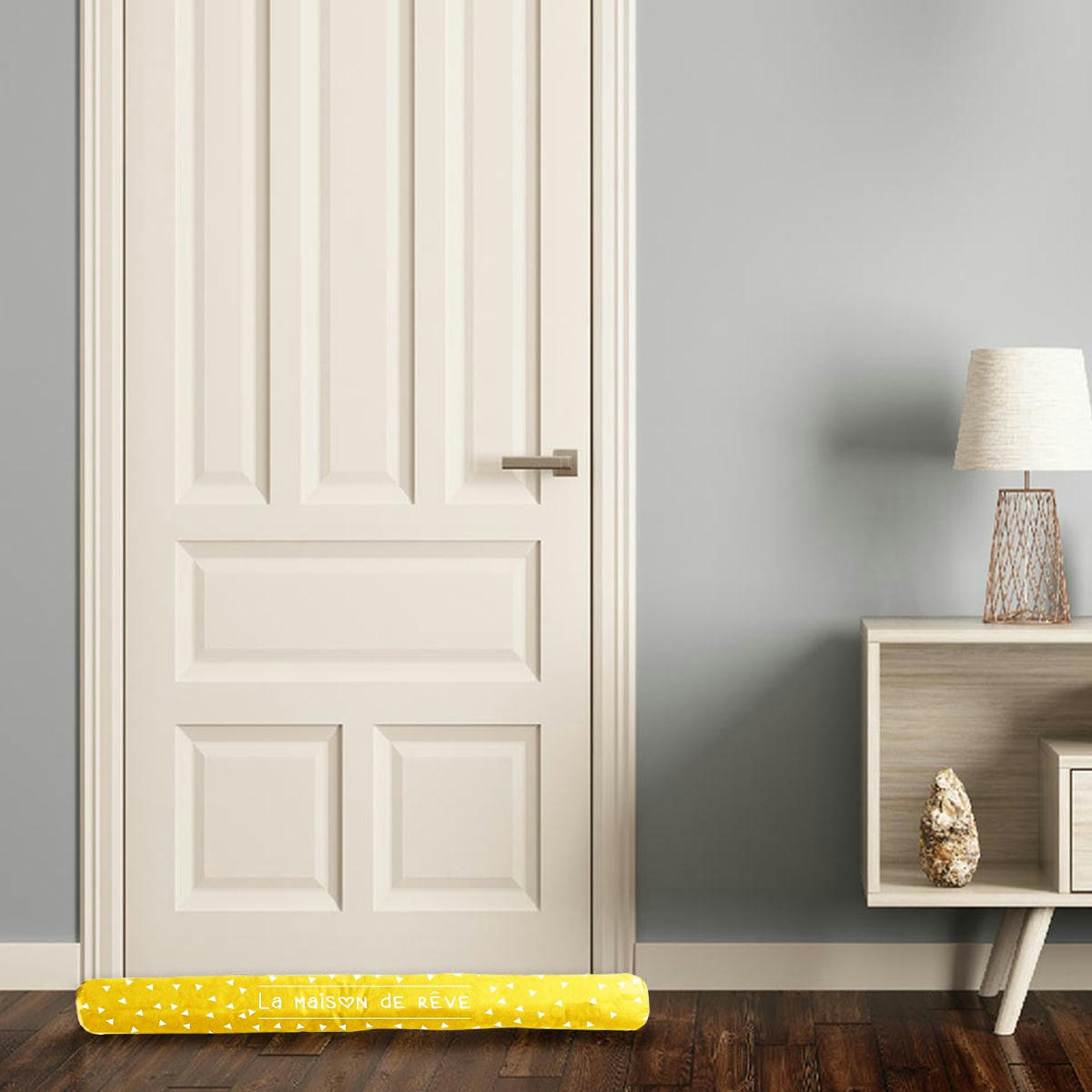 - Coussin de porte moutarde