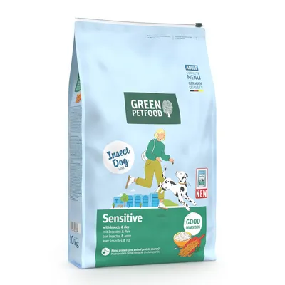 Green Petfood InsectDog Sensitive with Insects & Rice