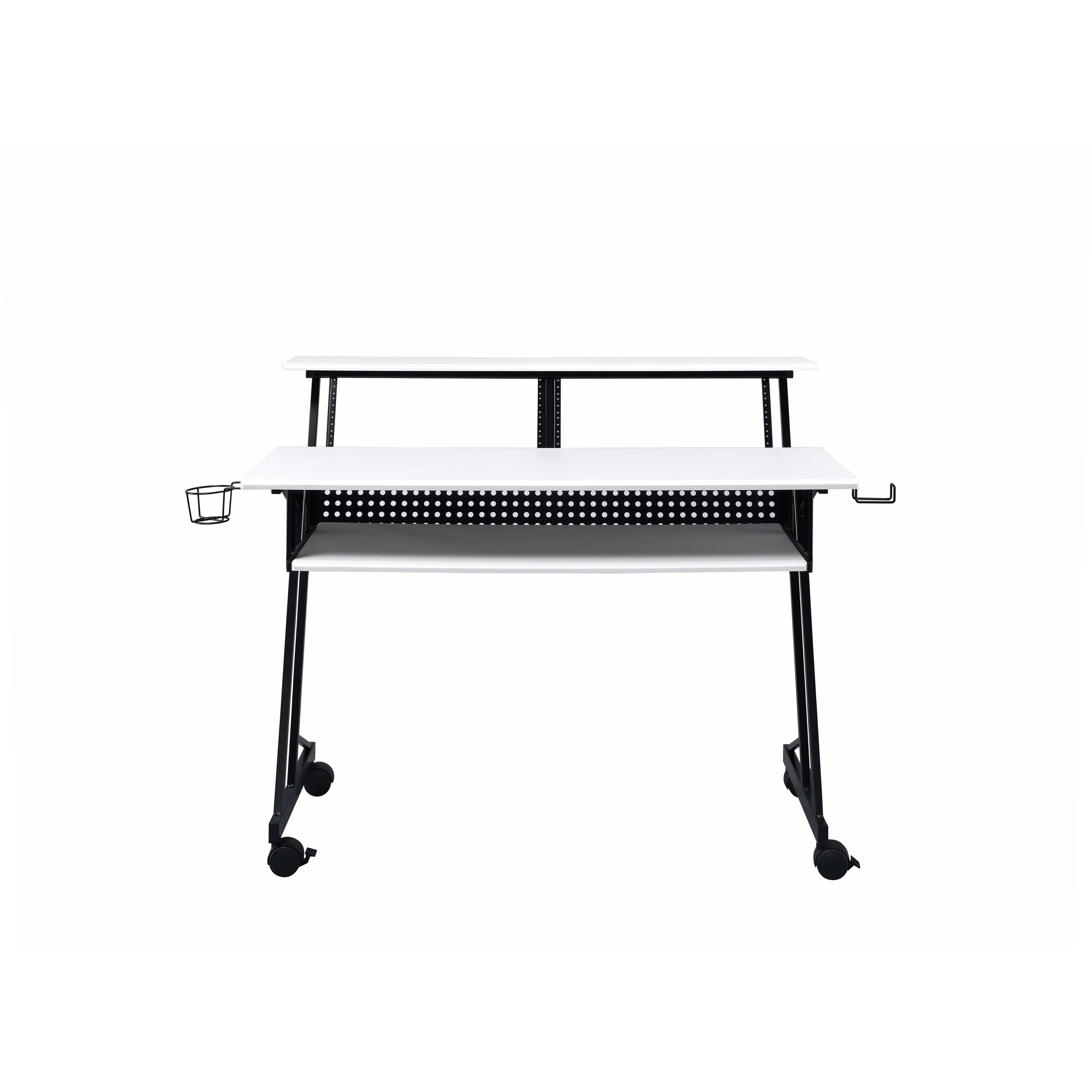 Suitor White & Black Finish Music Recording Studio Desk