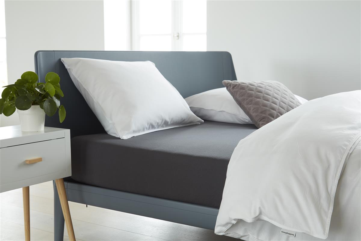 Beddinghouse Jersey - Topper Hoeslaken - 200x200/220 - Antraciet