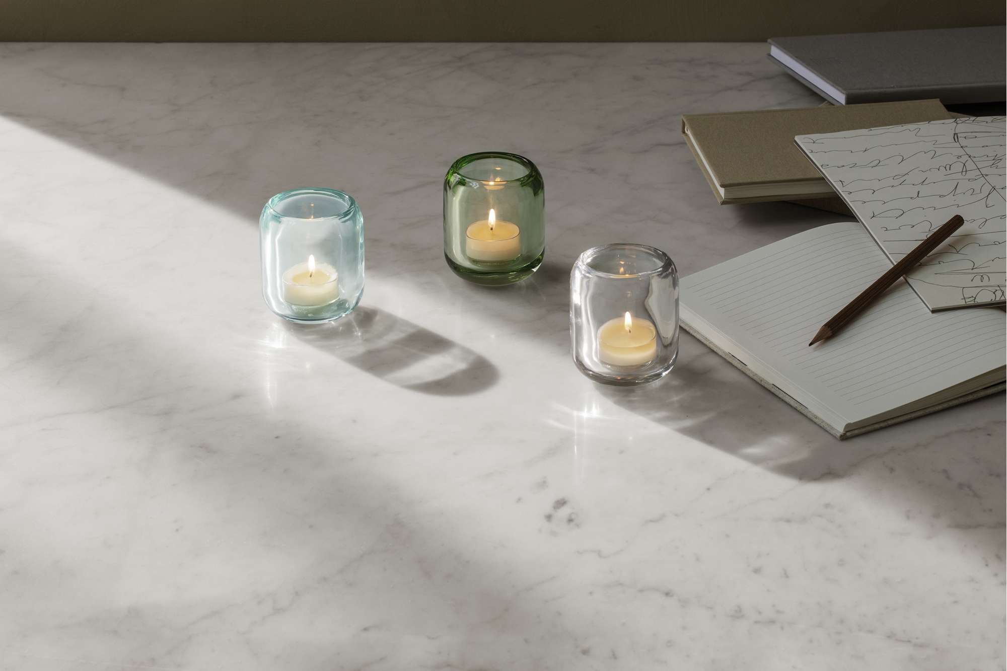 Acorn tealight holder - 2 pcs - Clear
