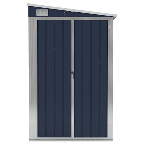NNEVL Wall-mounted Garden Shed Anthracite 118x382x178 cm Steel