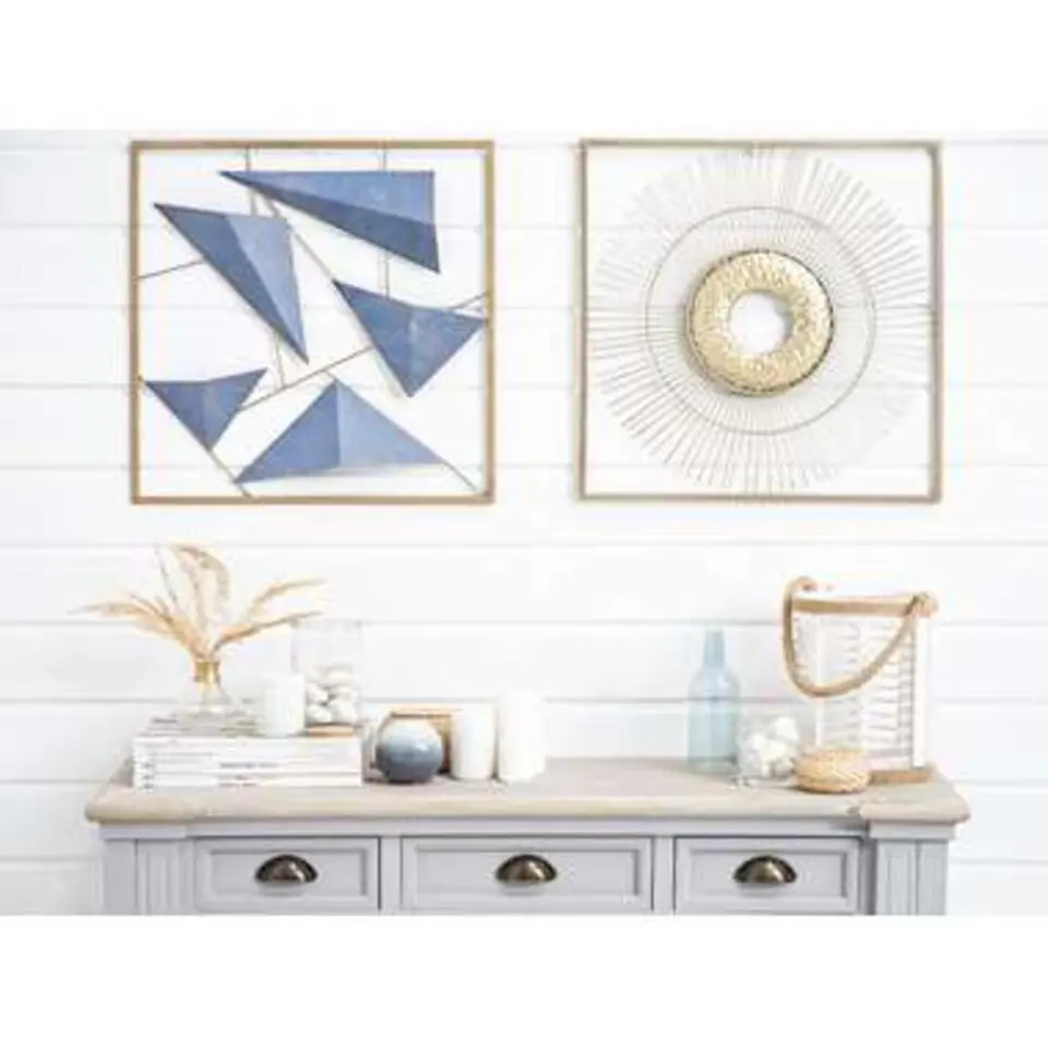 ZINC - Wanddecoratie - Blauw - Metaal