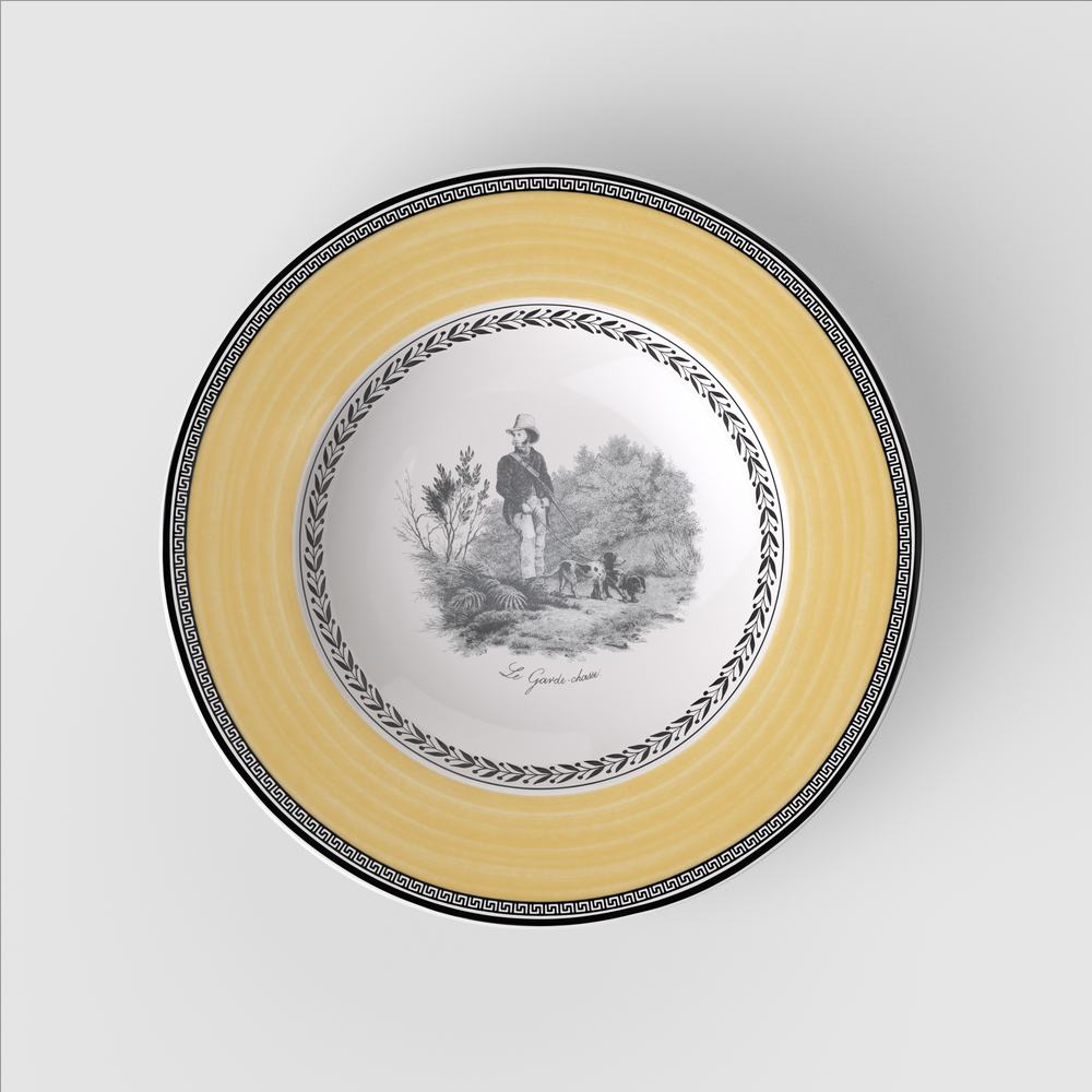 Audun Soup bowl - Multi-colored, 9.6'', Premium Porcelain