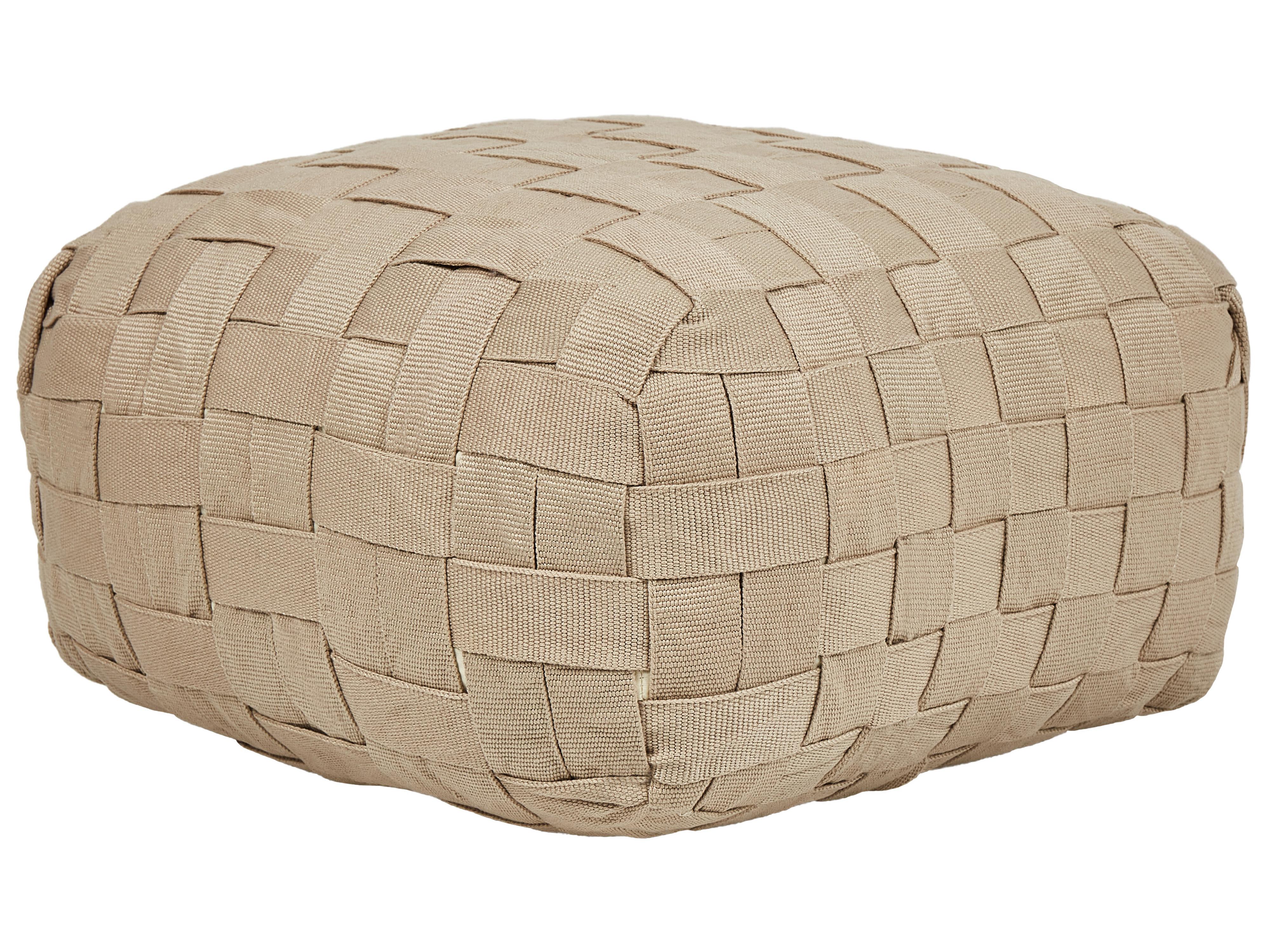 Pouffe BODLA Synthetic Material Beige