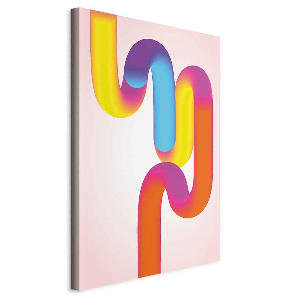 Obraz Colourful curves 20 x 30 cm