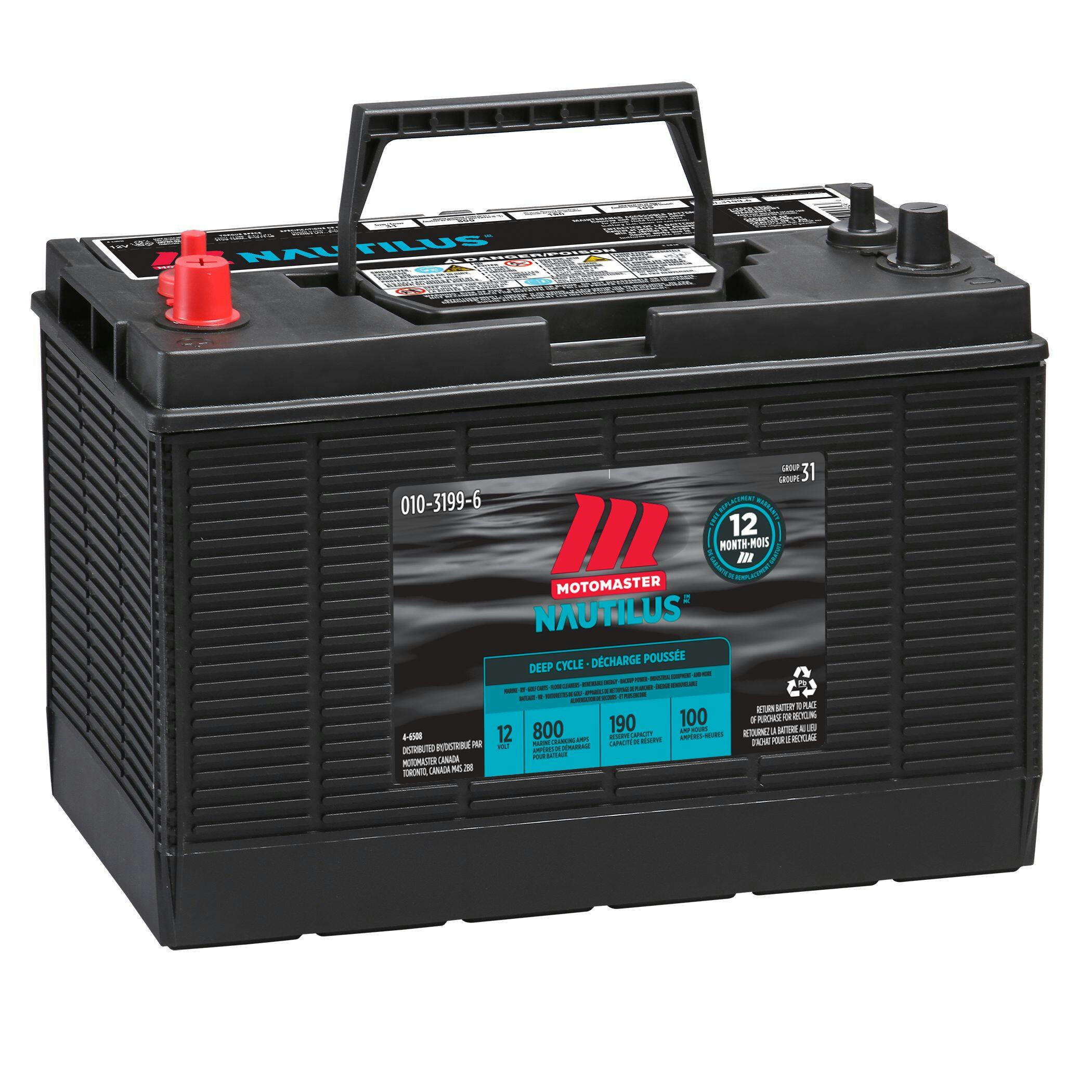 MOTOMASTER NAUTILUS Group Size 31 Deep Cycle Battery