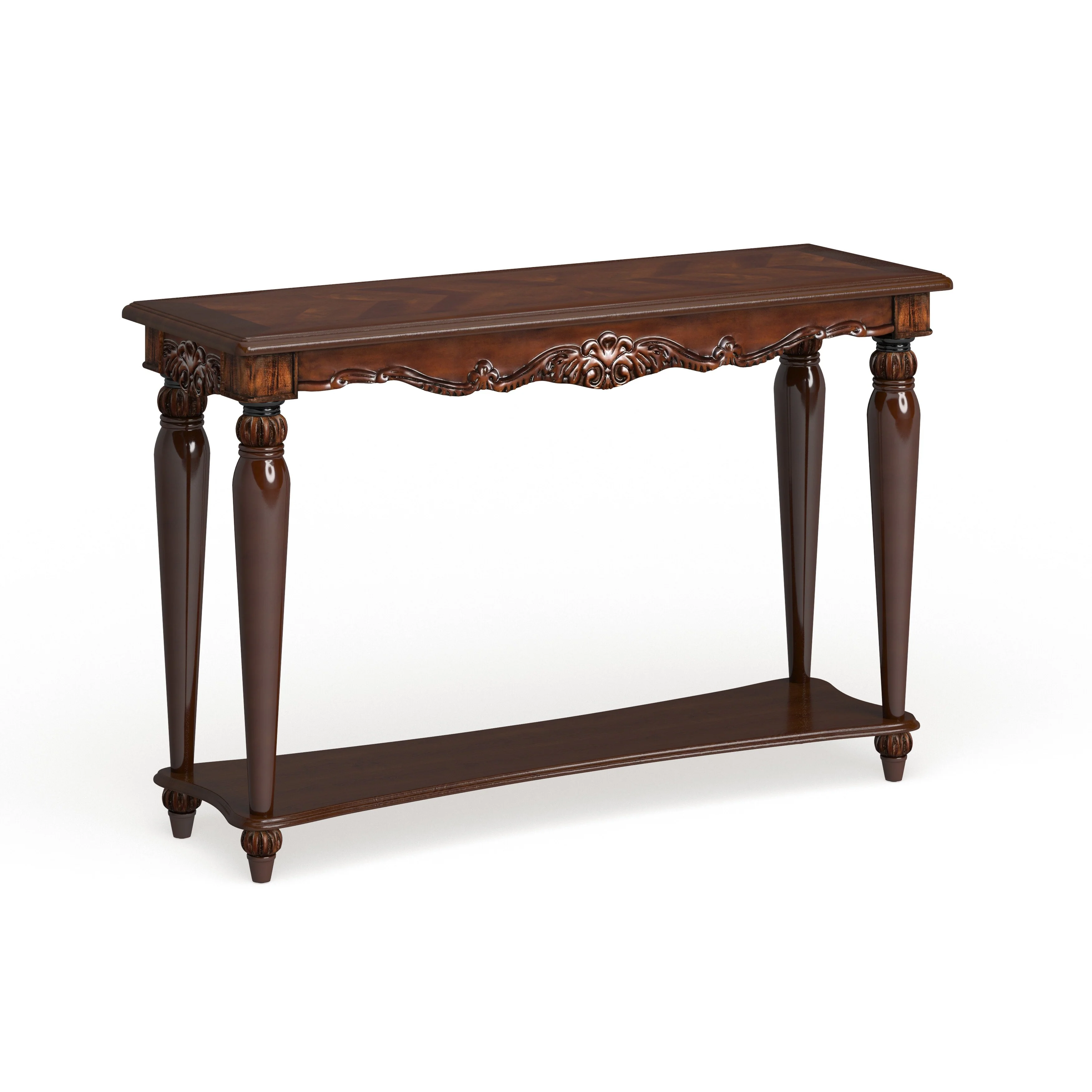 Mieville Traditional Cherry 48-inch Wood Sofa Table by Gracewood Hollow