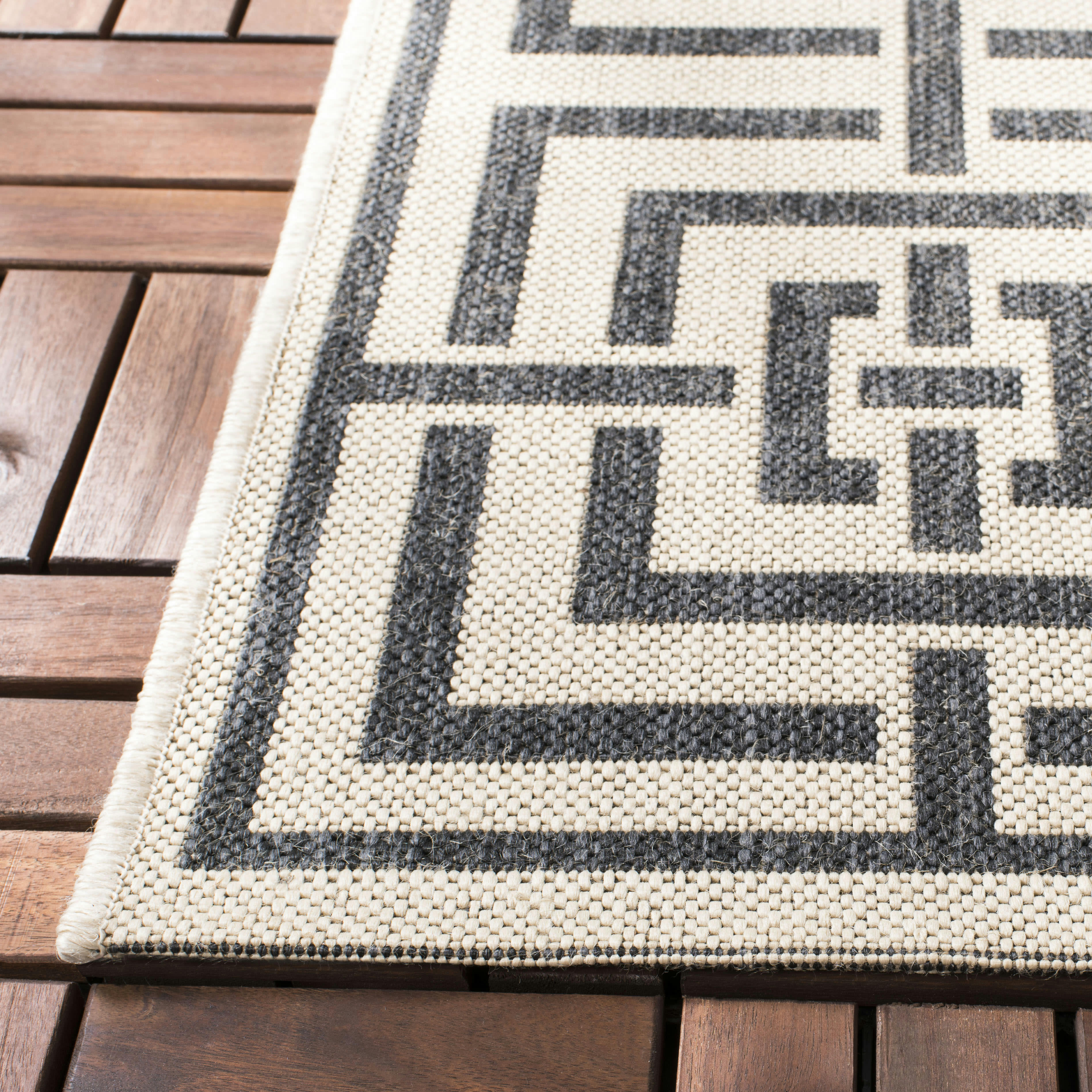 BEACHHOUSE - Tapis d'intérieur en Gris & Naturel, 79 X 152 cm