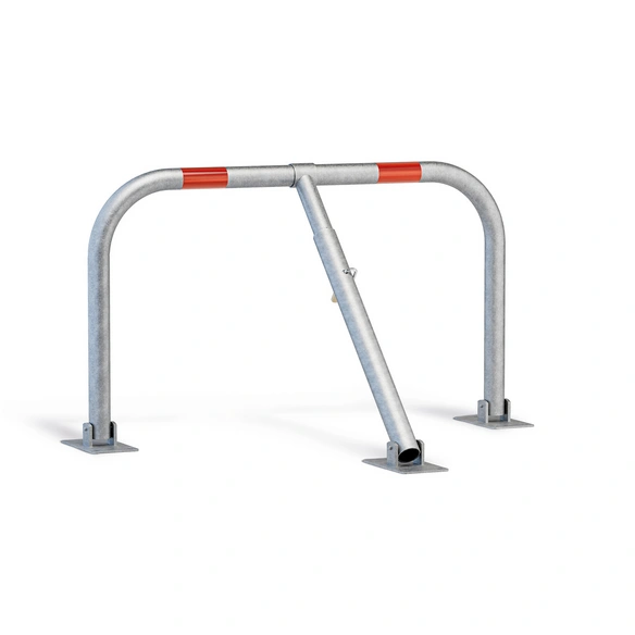 Sperrbügel, rot, stahl/feuerverzinkt, Höhe: 44 cm