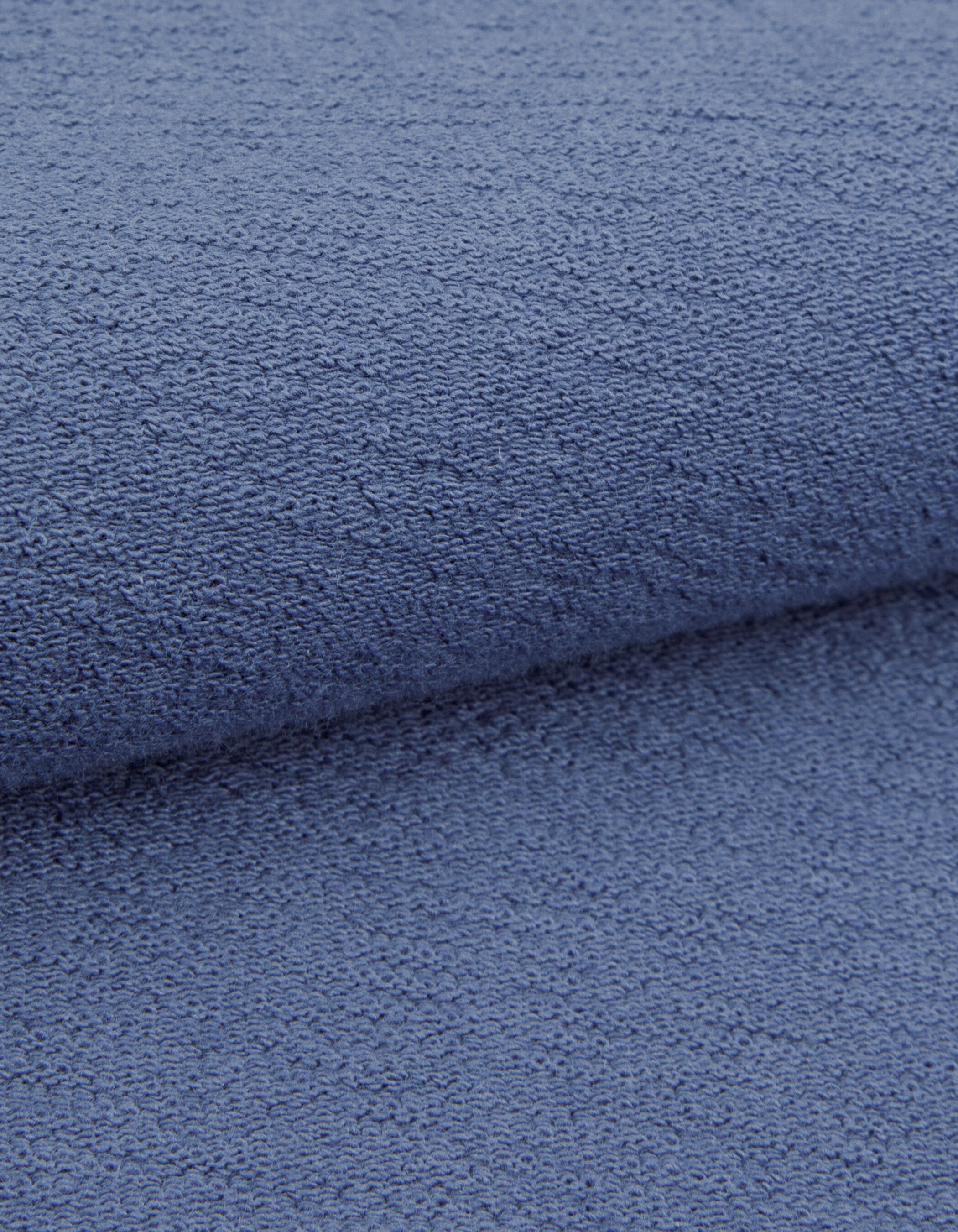 T-shirt col rond bleu maille relief Homme