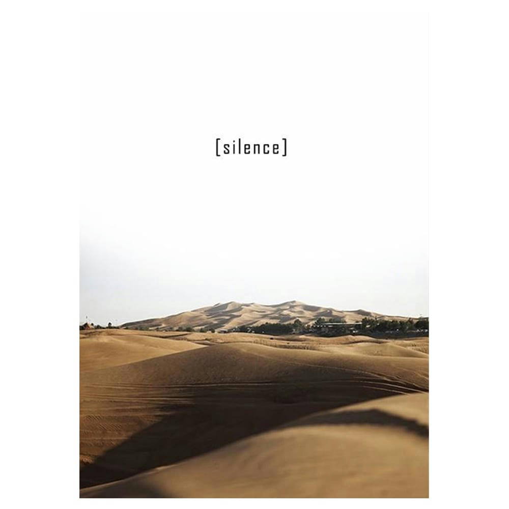 - Tableau impression sur toile sable et silence 50x70cm