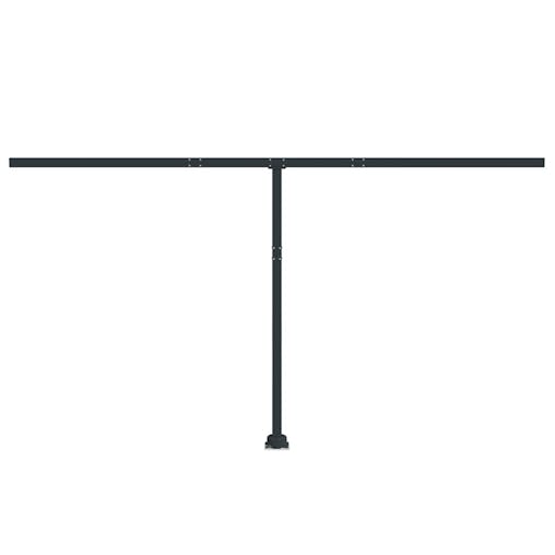 NNEVL Awning Post Set Anthracite 450x245 cm Iron