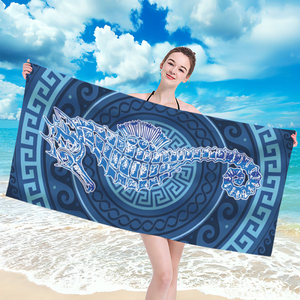 Ręcznik kąpielowy plażowy 100x180 Konik Morski