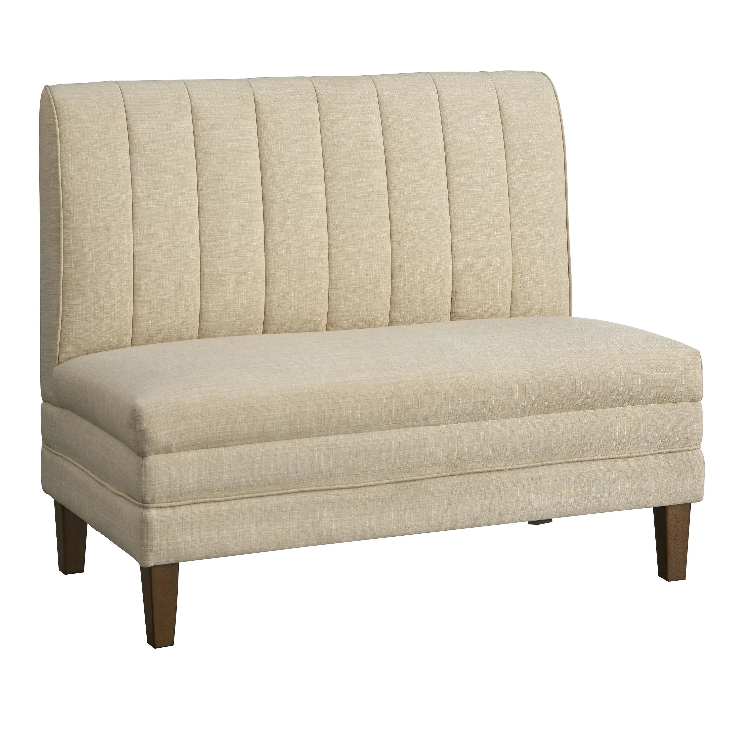 Lifestorey Kerrington Channel Back Upholstered Bench