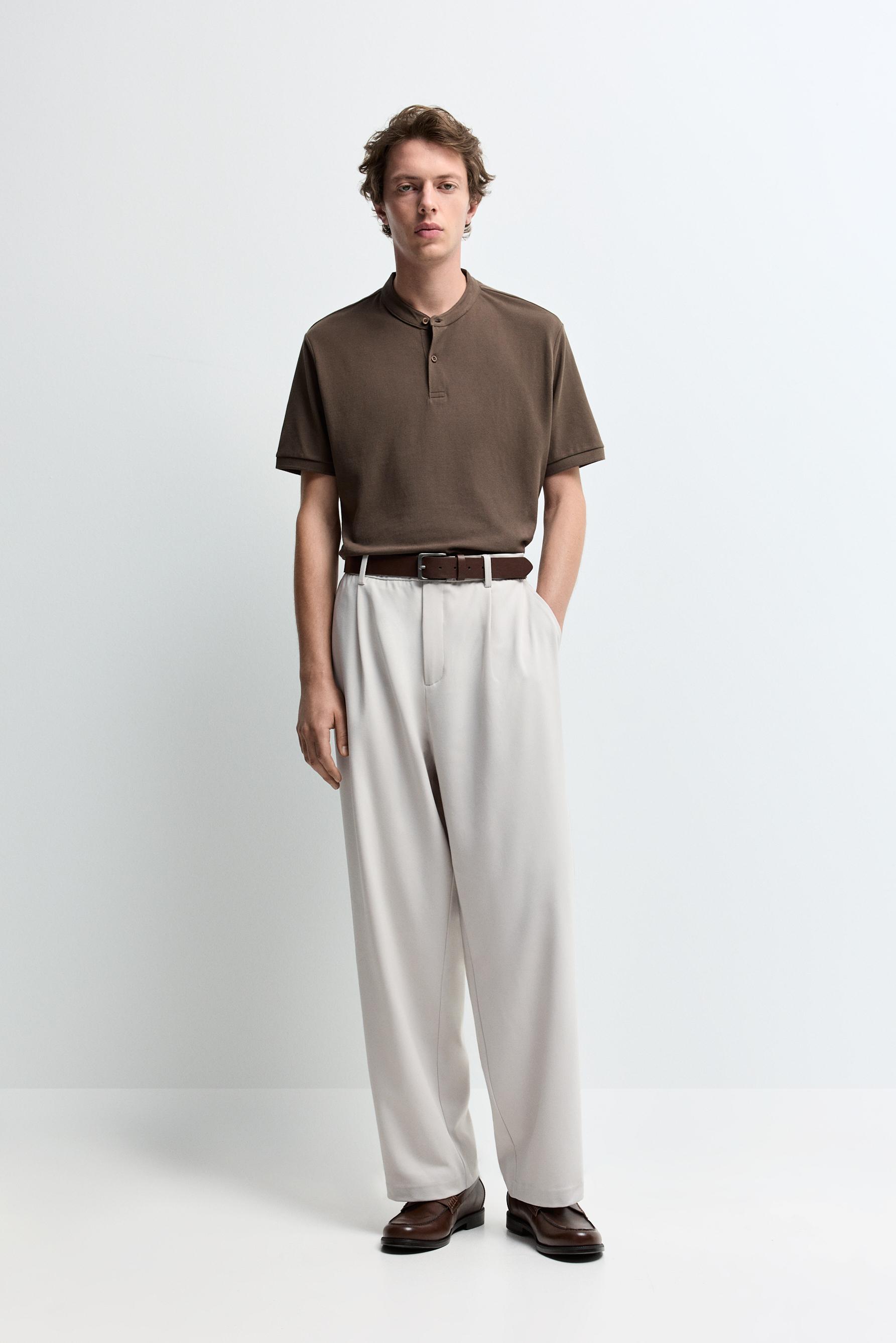Polo básico cuello mao