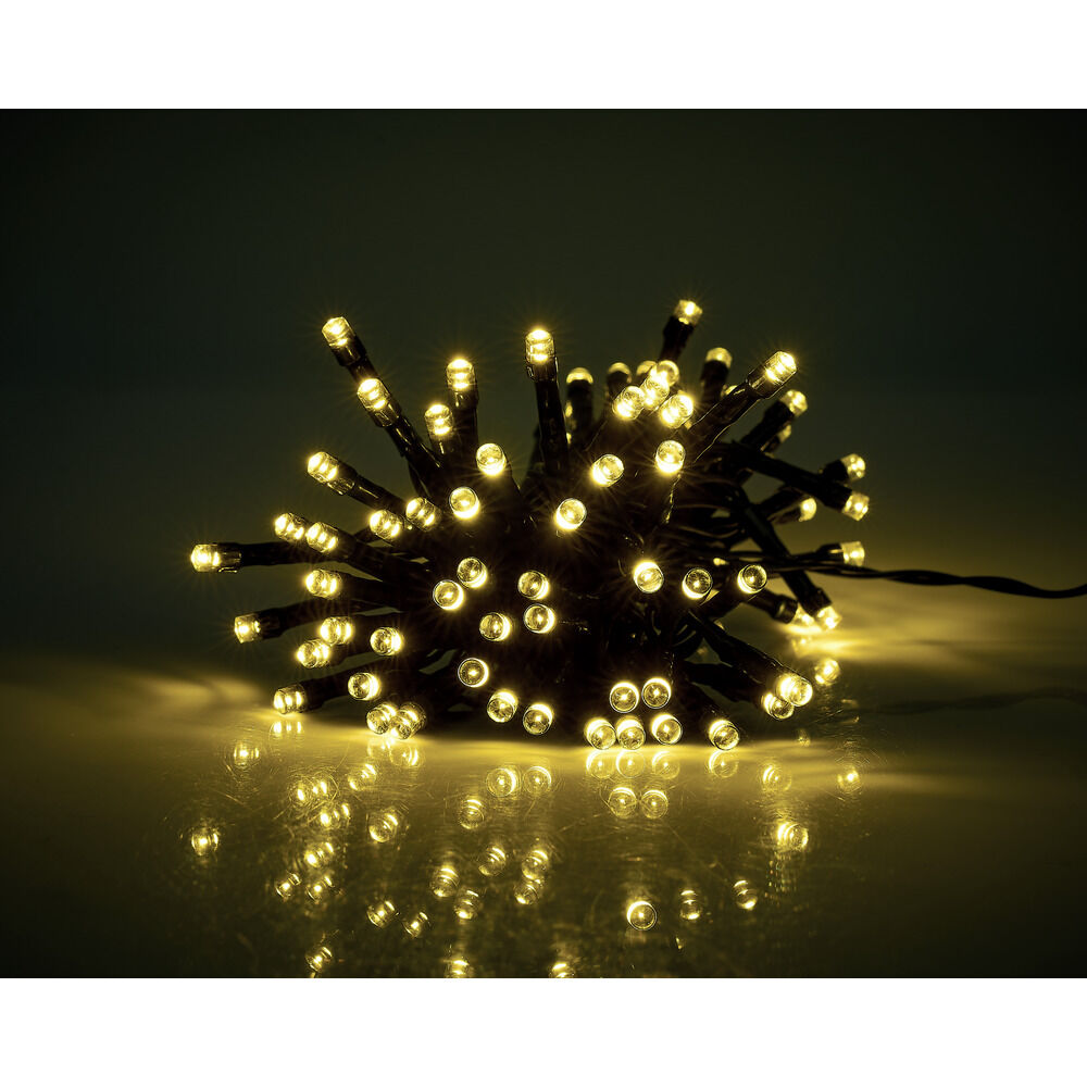 Guirlande lumineuse extérieur à piles 48LED blanc chaud 3,5m