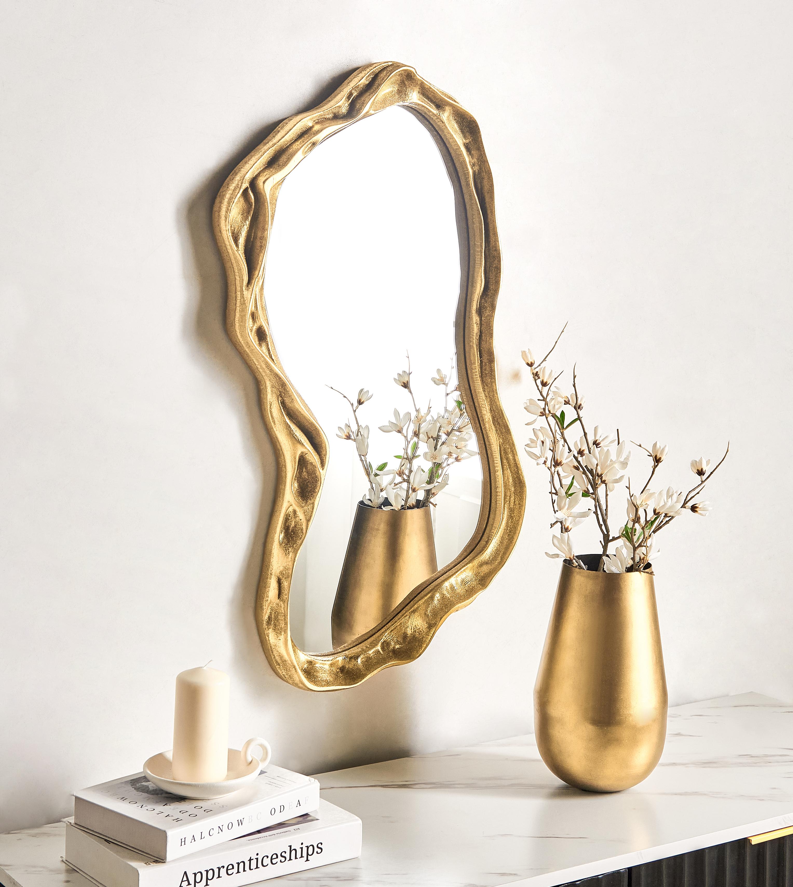 Wall Mirror SERY 38 cm 75 cm Gold