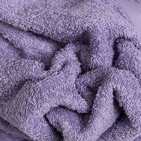 Ensemble De Serviettes De Bain 3-Pièces Teddy Cotton Terry Mauve