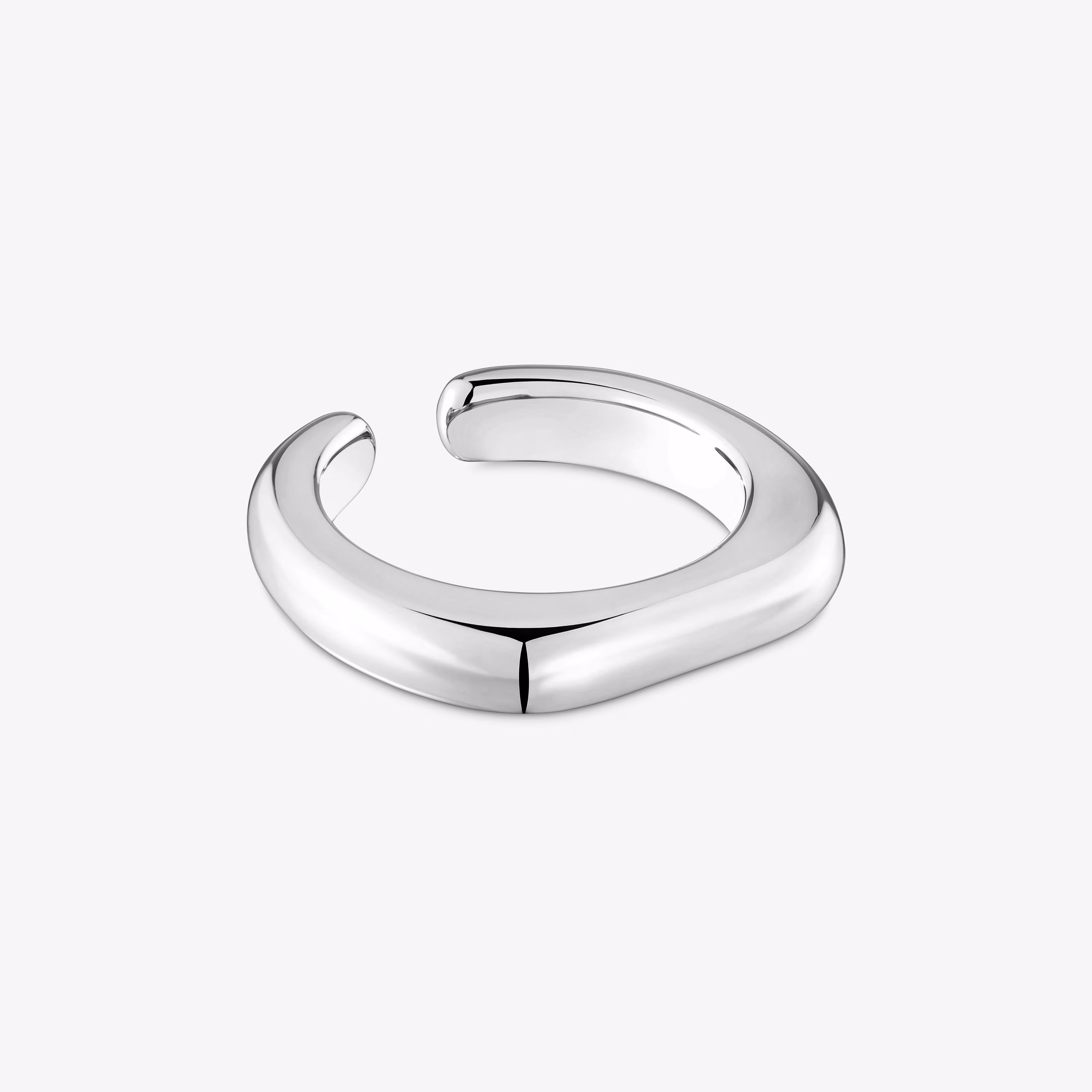 Anillo abierto de plata Line