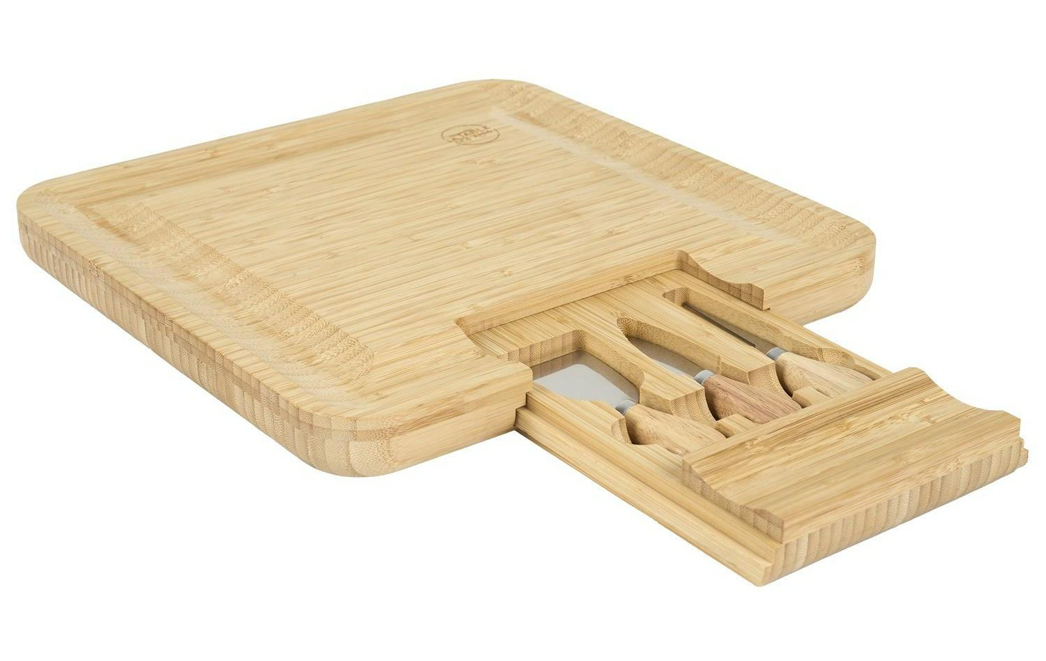 Deska do serów La Table z 3 nożami beżowa