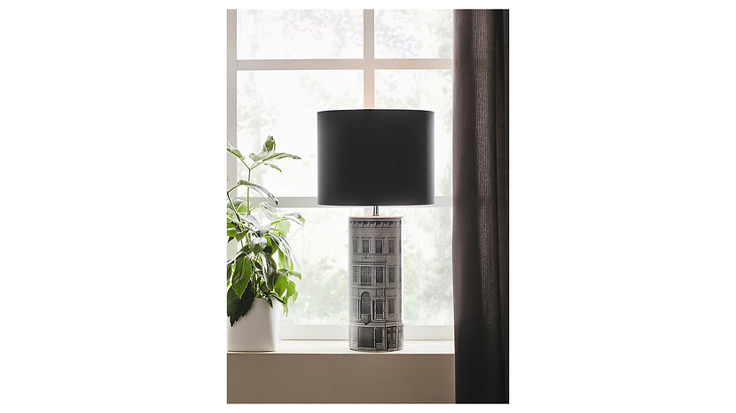Lampa stołowa Ichi tkaninowa czarna
