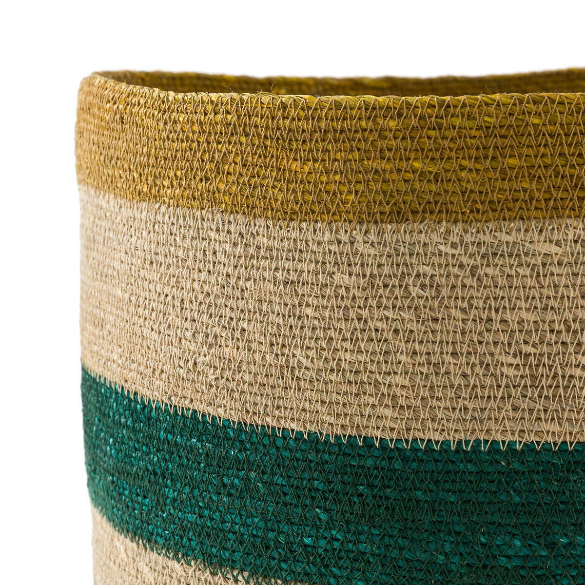 Panier multicolore en herbier, Saski