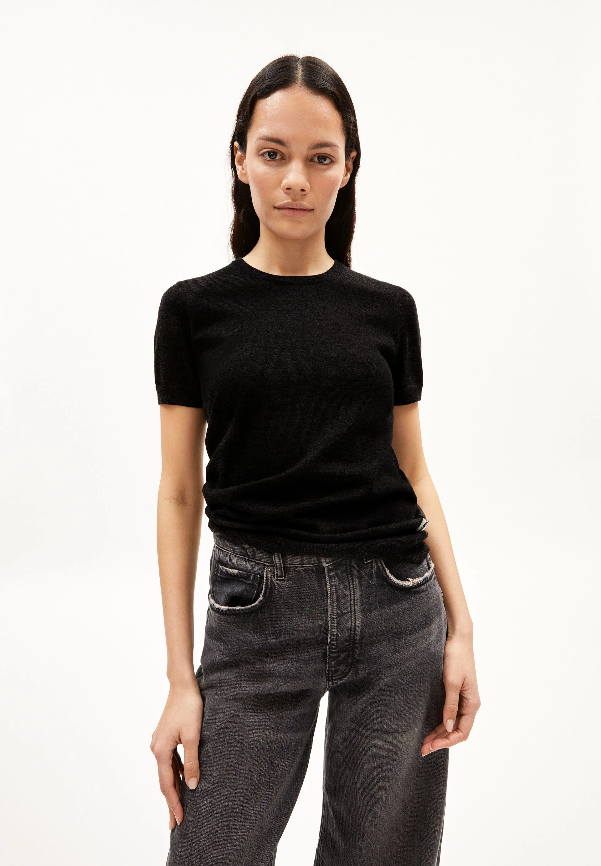 GUILIAA MERINO STRICK T-SHIRT