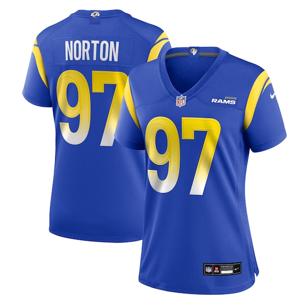 Bill Norton Los Angeles Rams Nike Women's Team Game Jersey -  Royal