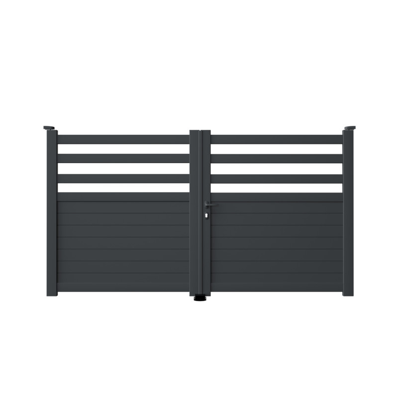 Portail battant Piemonte 300 x 140 cm
