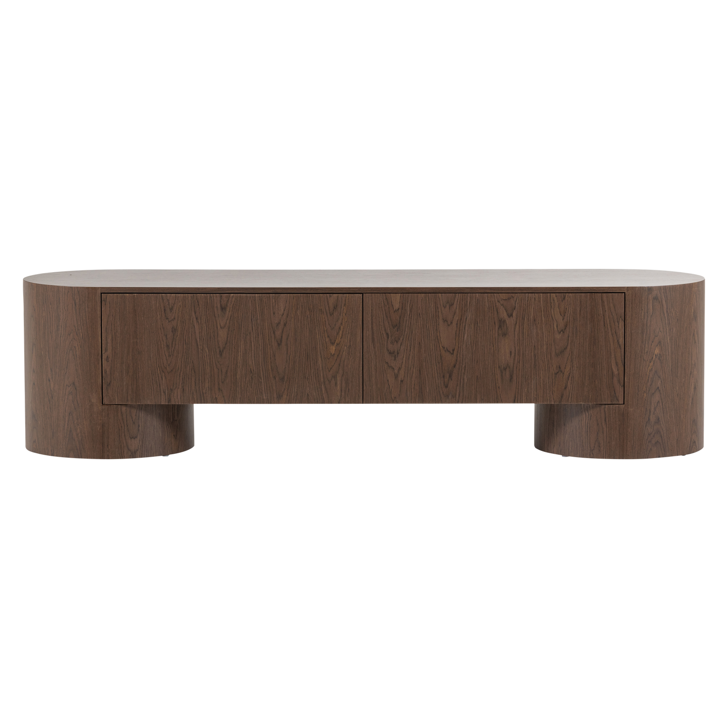WOOOD tv meubel 200 cm Velari - Hout Fineer - Bruin - 50x200x50