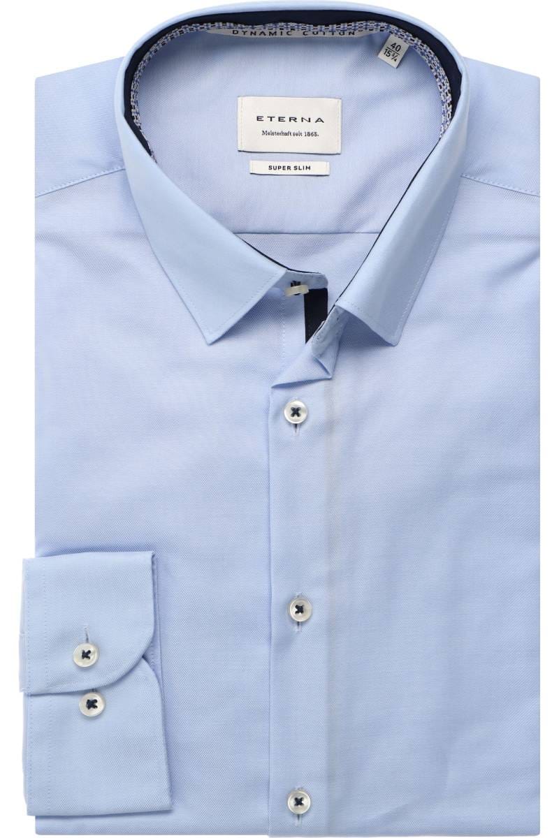 ETERNA Super Slim Hemd hellblau, Einfarbig