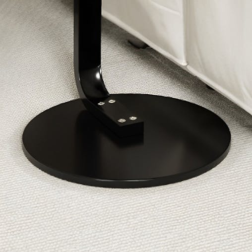 SOGA 50cm Wood Board Mini Side Table Movable Lightweight w/ Black Frame