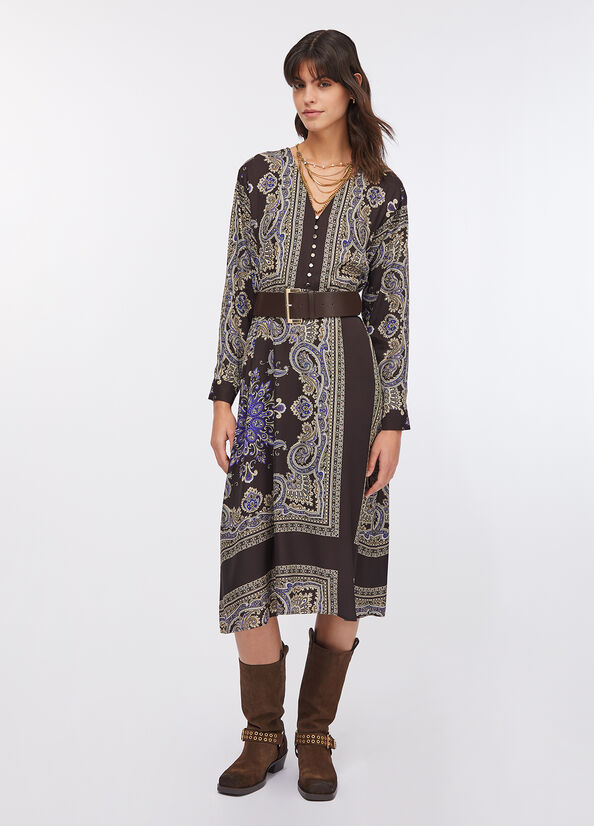 Vestito midi con cintura