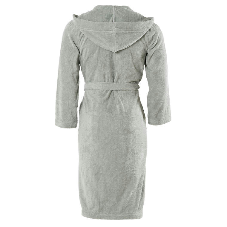 OSMOSE - Peignoir homme à capuche uni coton biologique vert