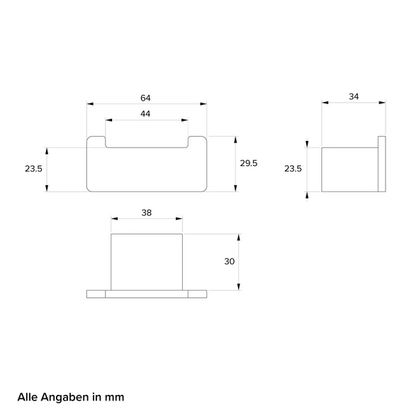 Doppelter Handtuchhaken „Amira