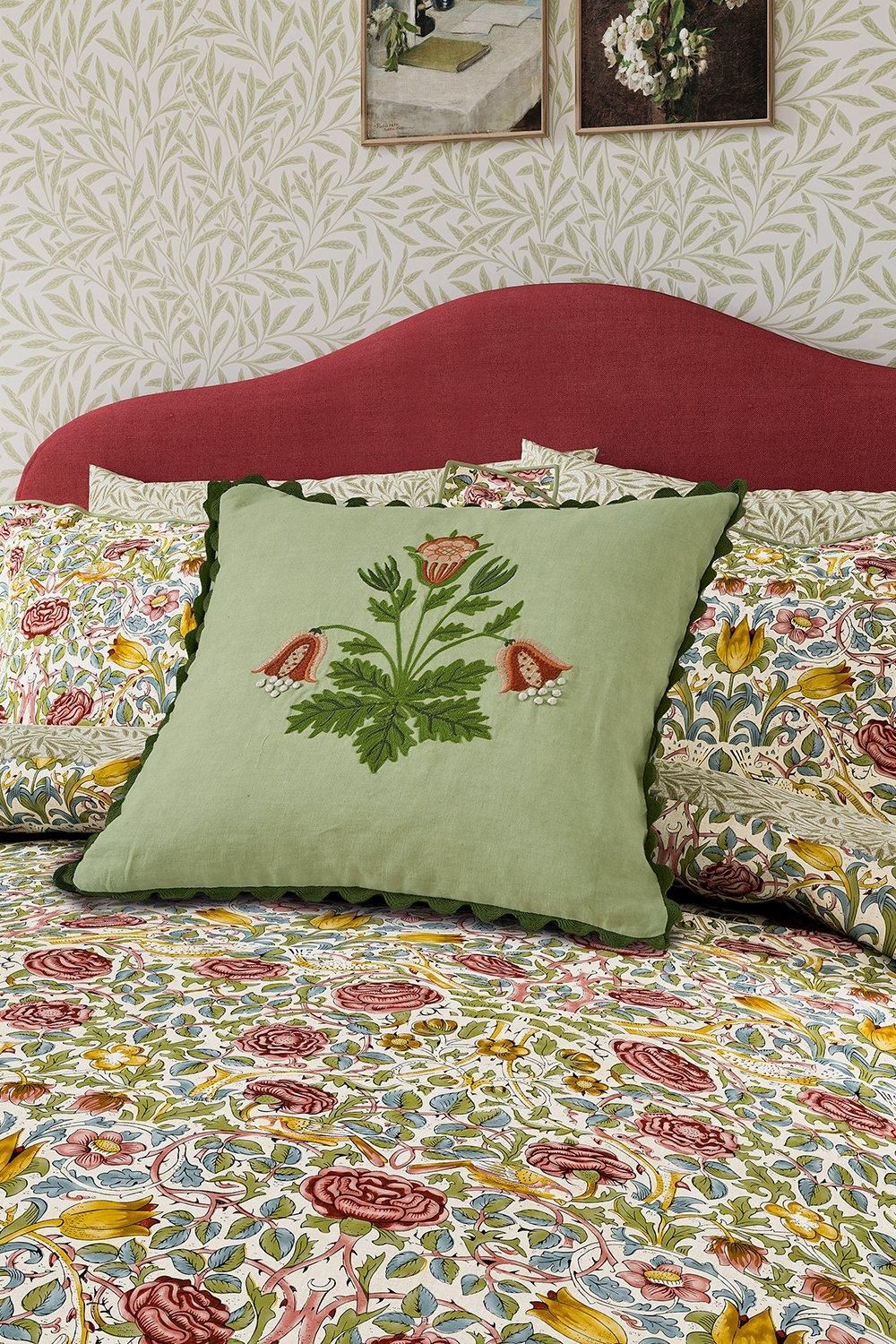 Morris & Co Rose' Cotton Duvet Cover Set